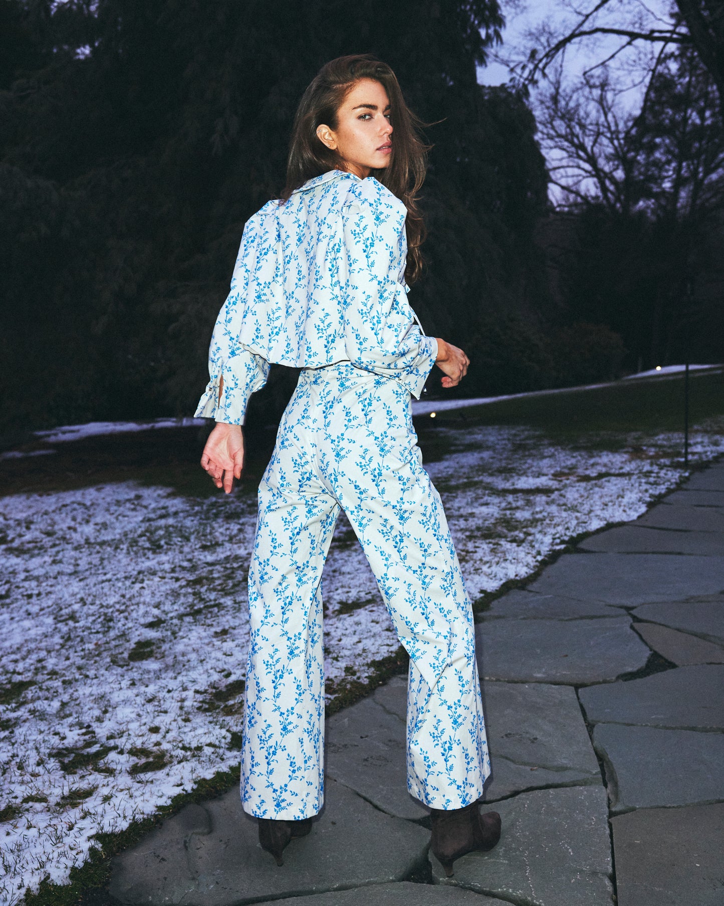 Jane Jacket in Floral Toile