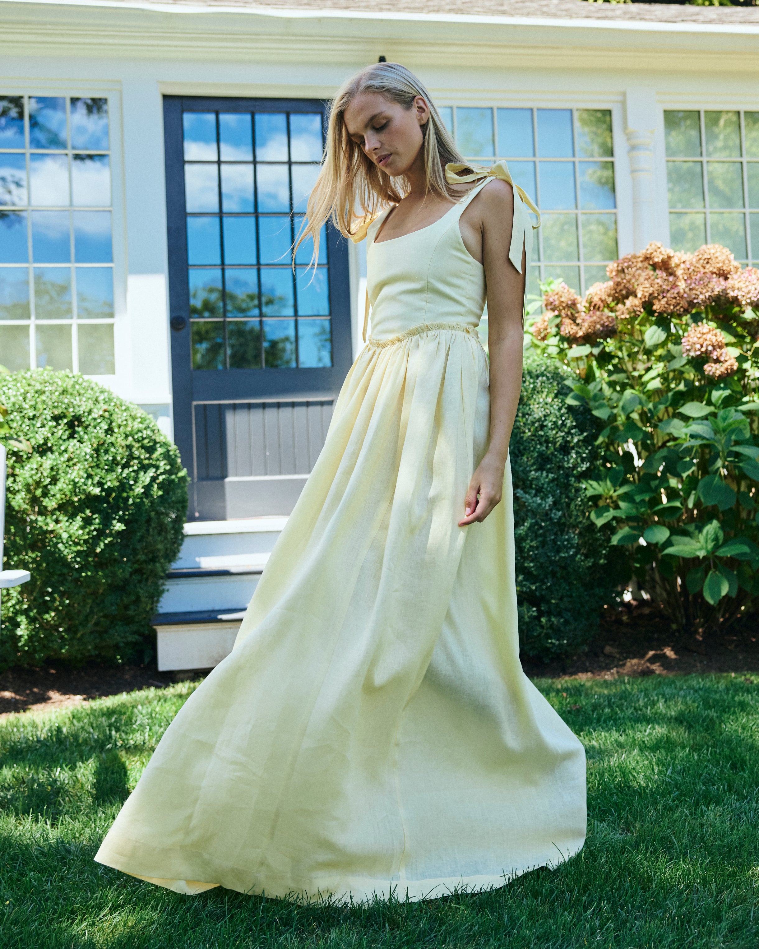 Marie Dress in Butter Yellow Louise New York Marie Dress in Butter Yellow Louise New York