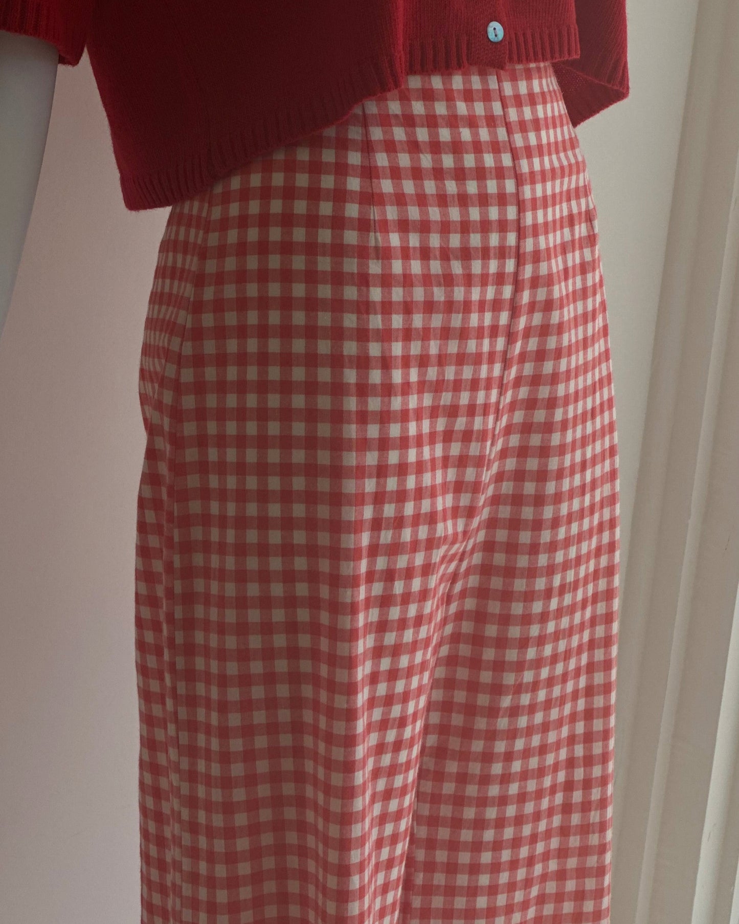 Libby Pant in Red Gingham