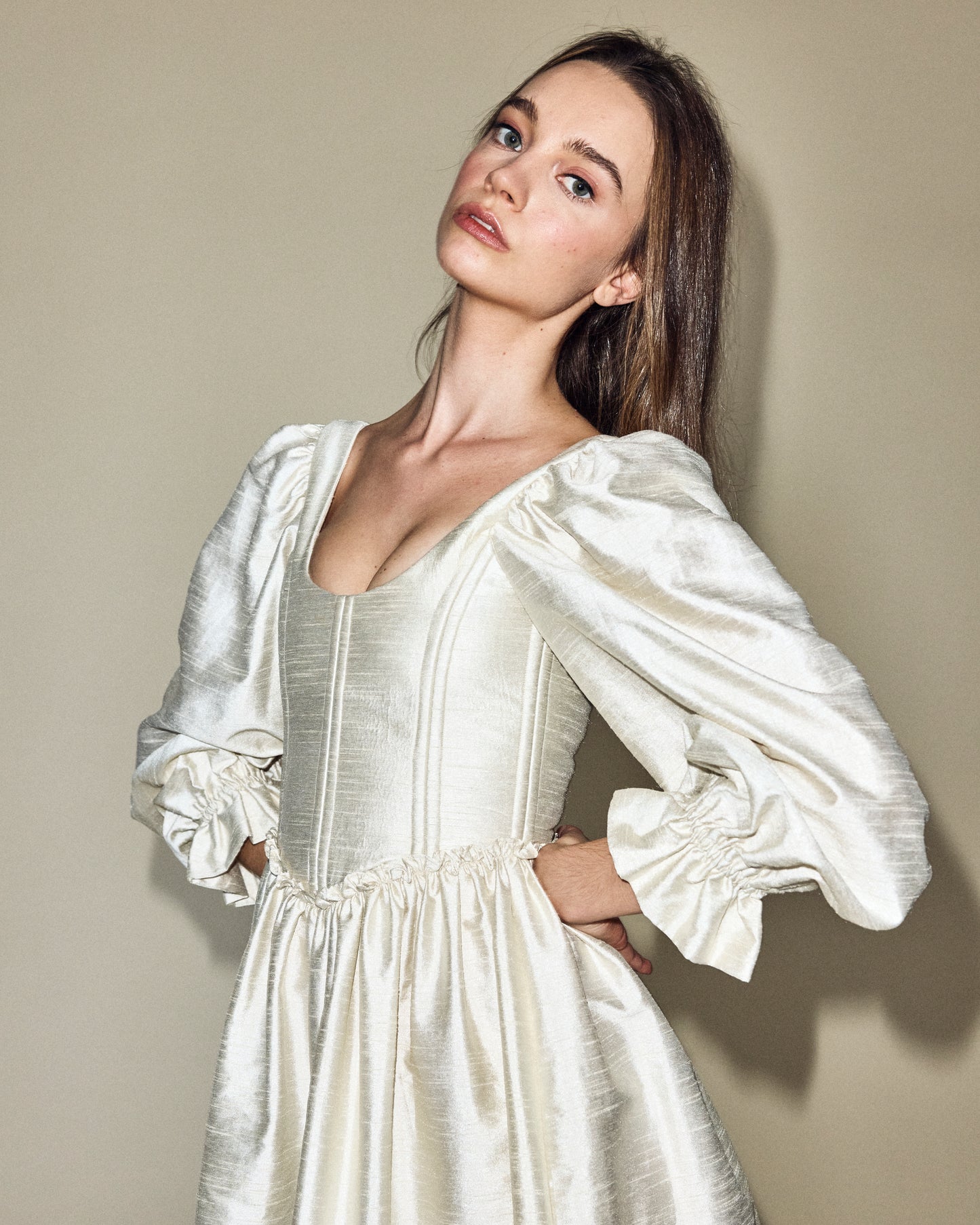 Sophia Dress in Cream