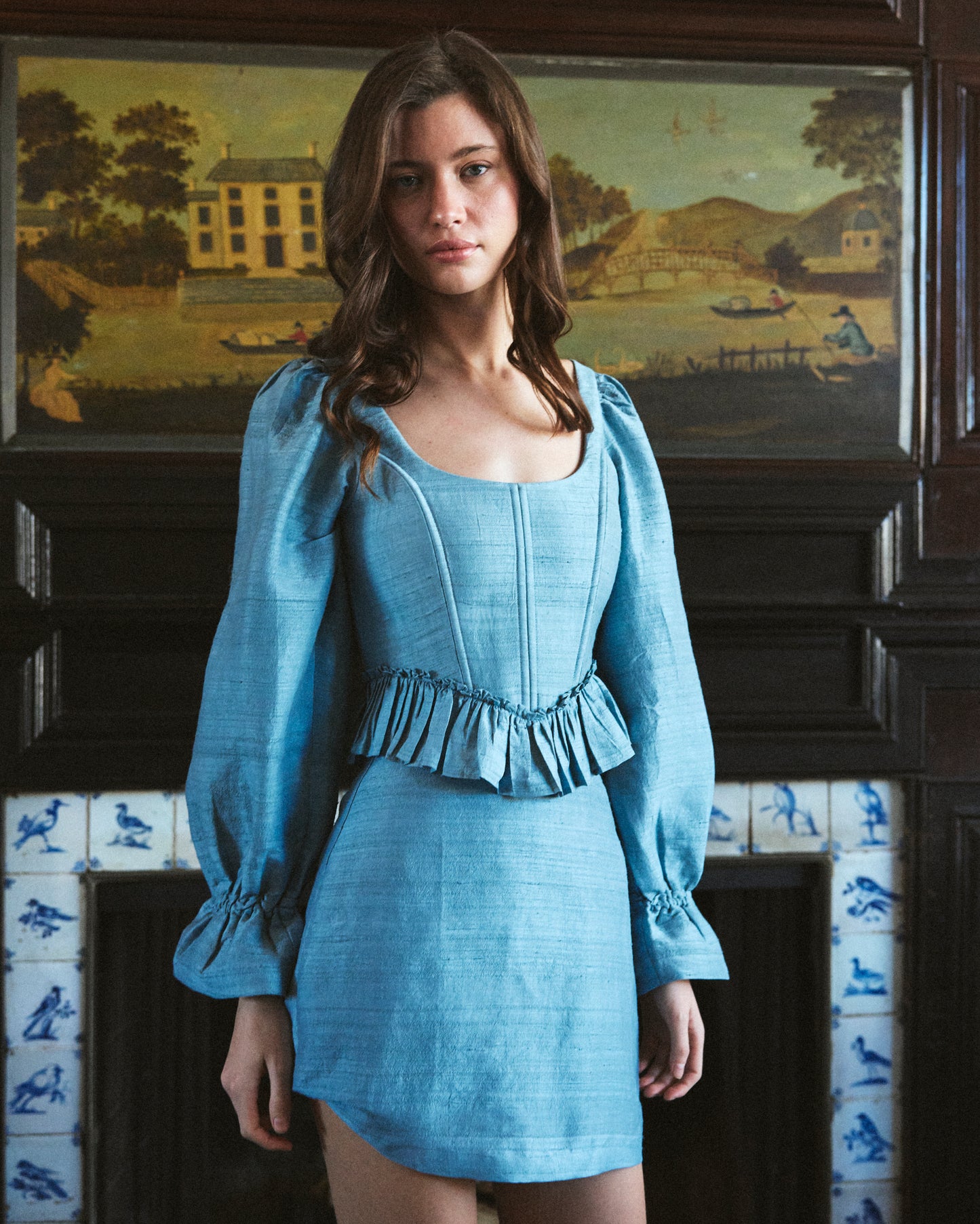 Sophia Top in French Blue