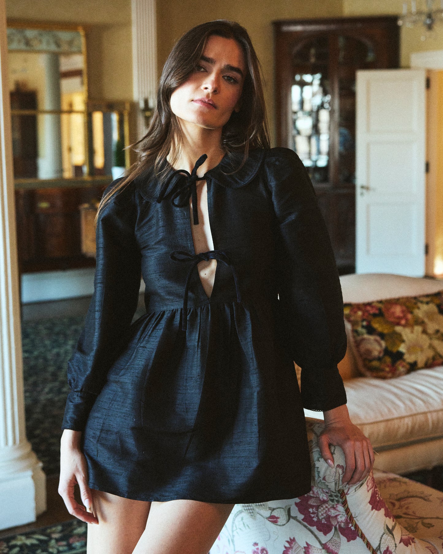 Gussie Dress in Noir