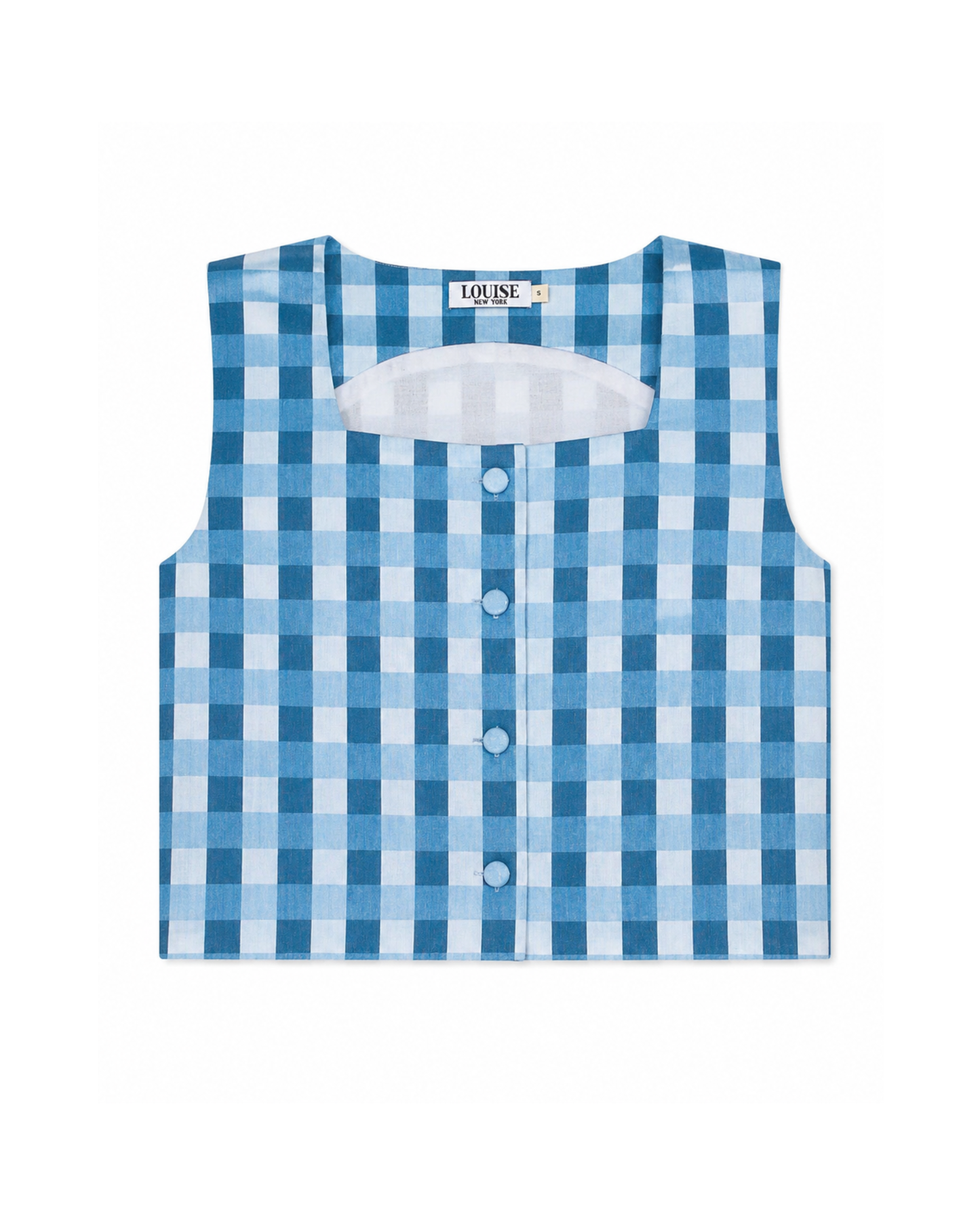 Rosie Top in Cape Gingham