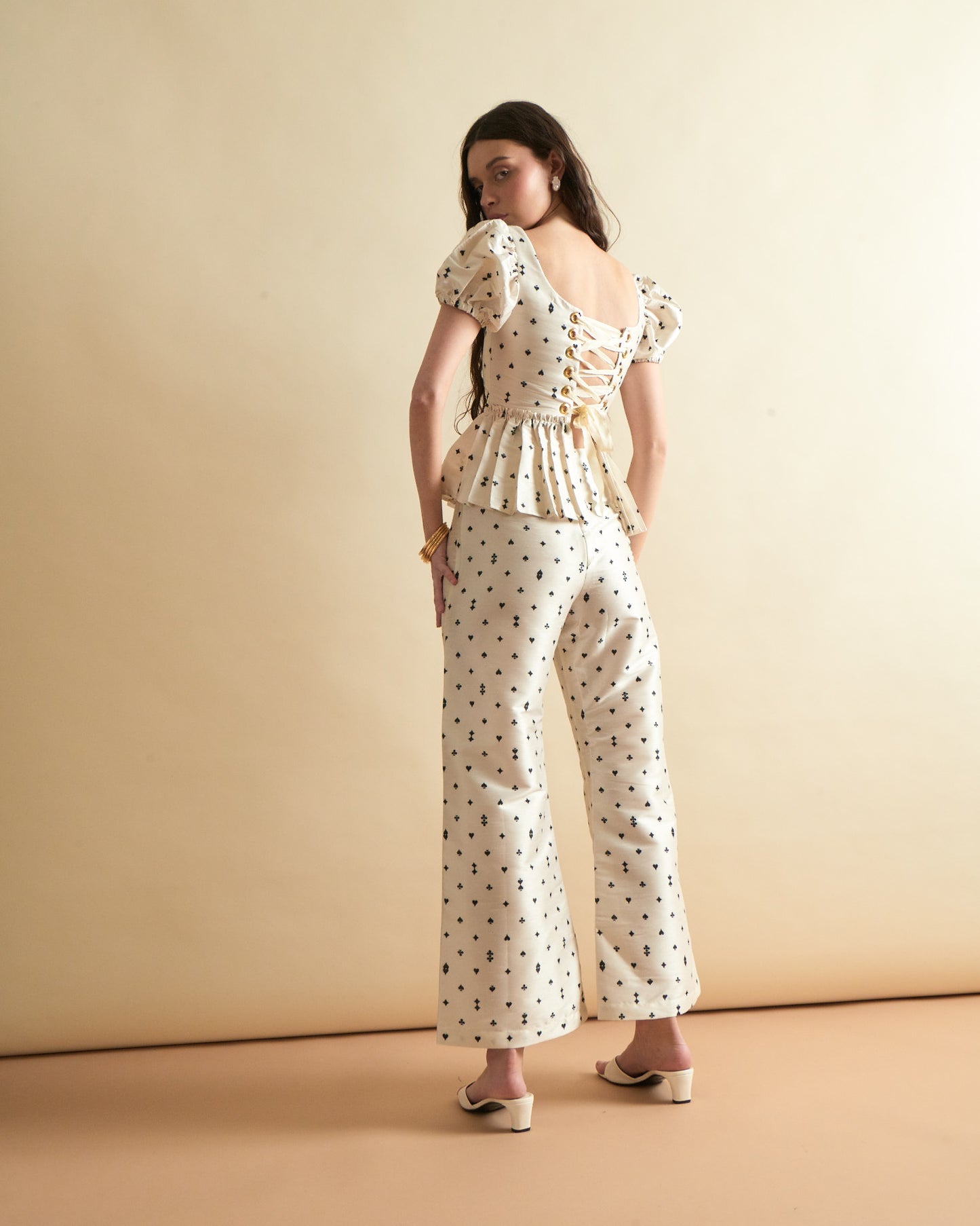 Eleanor Corset in Card Print