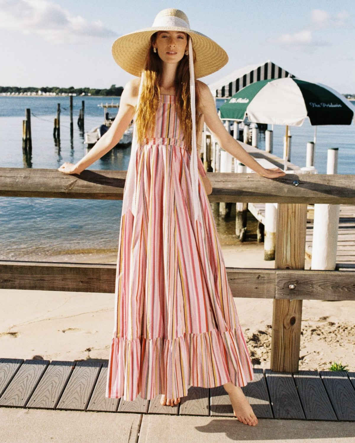 Georgia Dress in Multi Stripe – Louise New York
