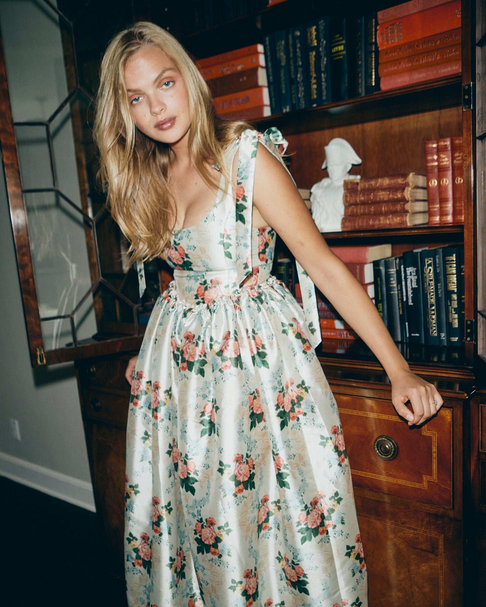 Marie Dress in Floral Brocade – Louise New York