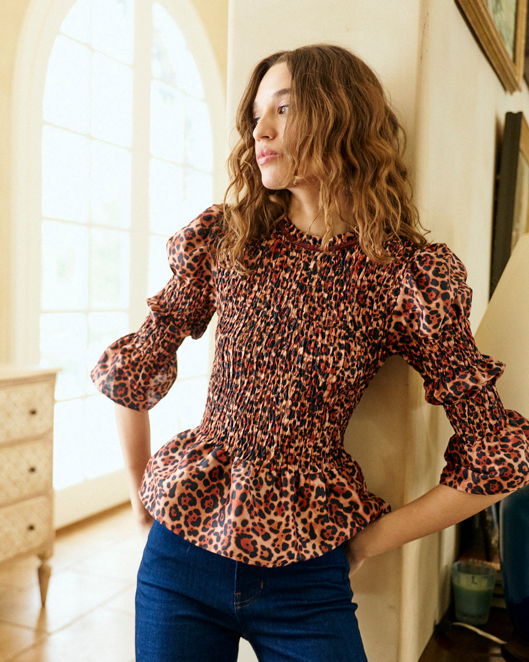 Colette Top Leopard