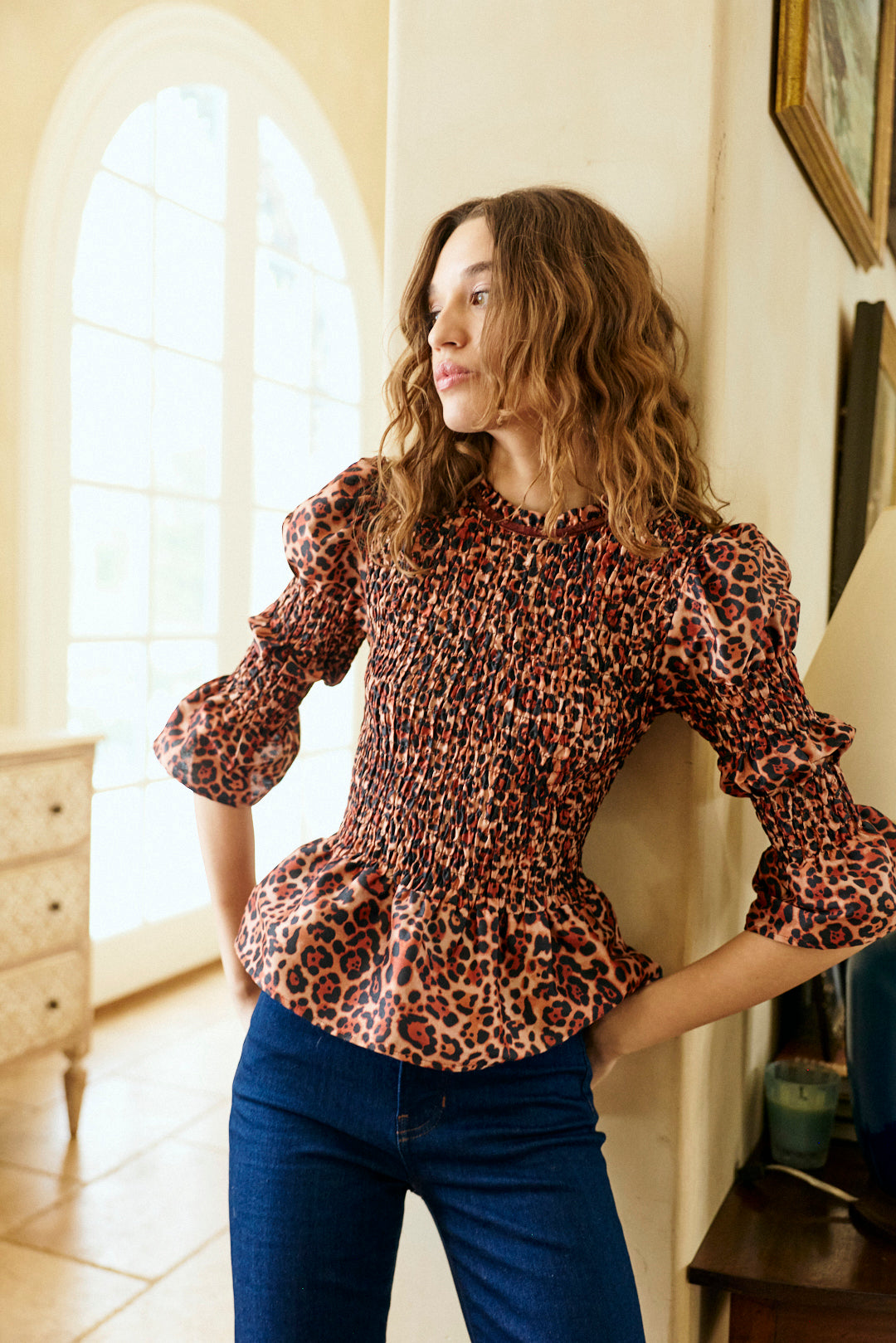 Colette Top in Leopard