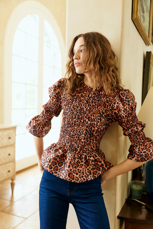 Colette Top in Leopard