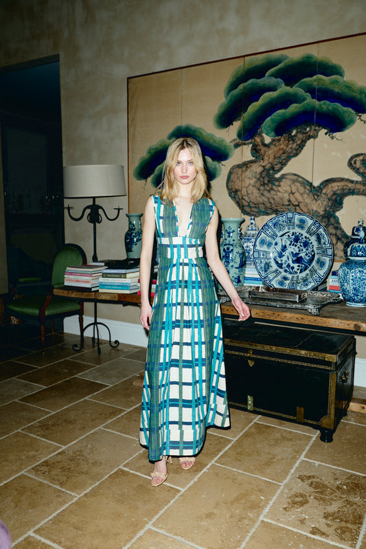 Claire Dress in Kenmare Plaid