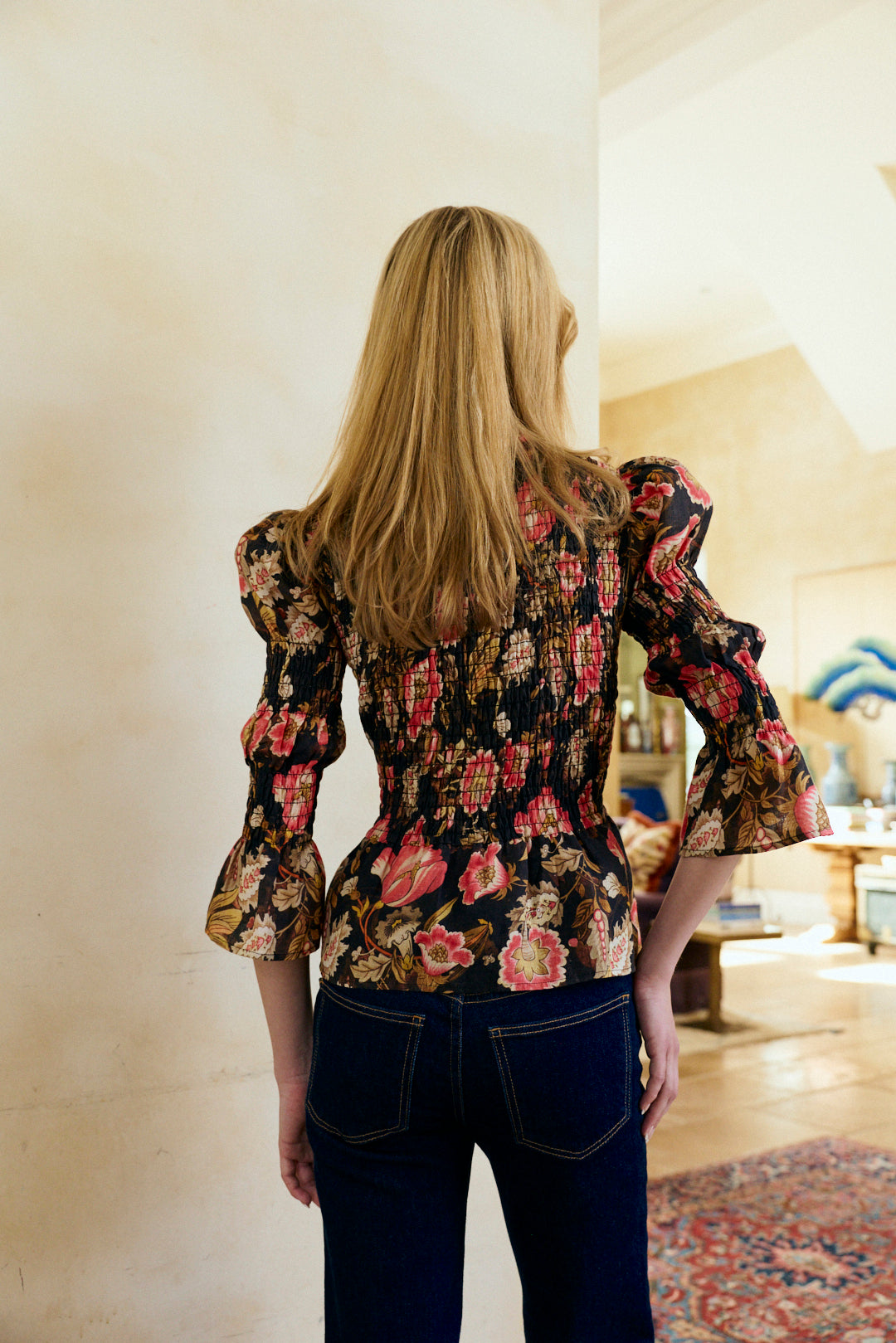 Colette Top in Cocoa Rose