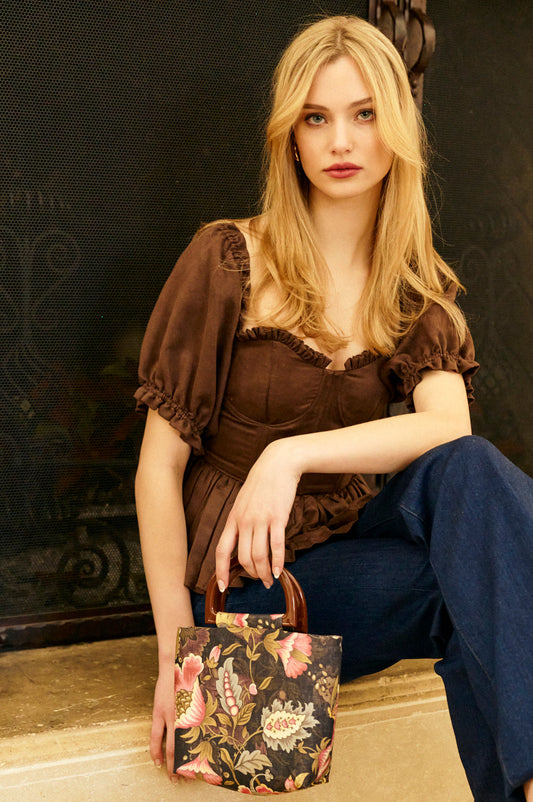 Pochette in Cocoa Rose