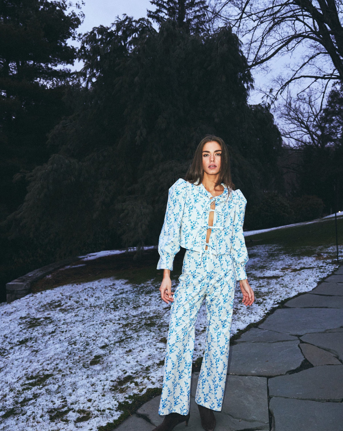 Libby pant Floral Toile