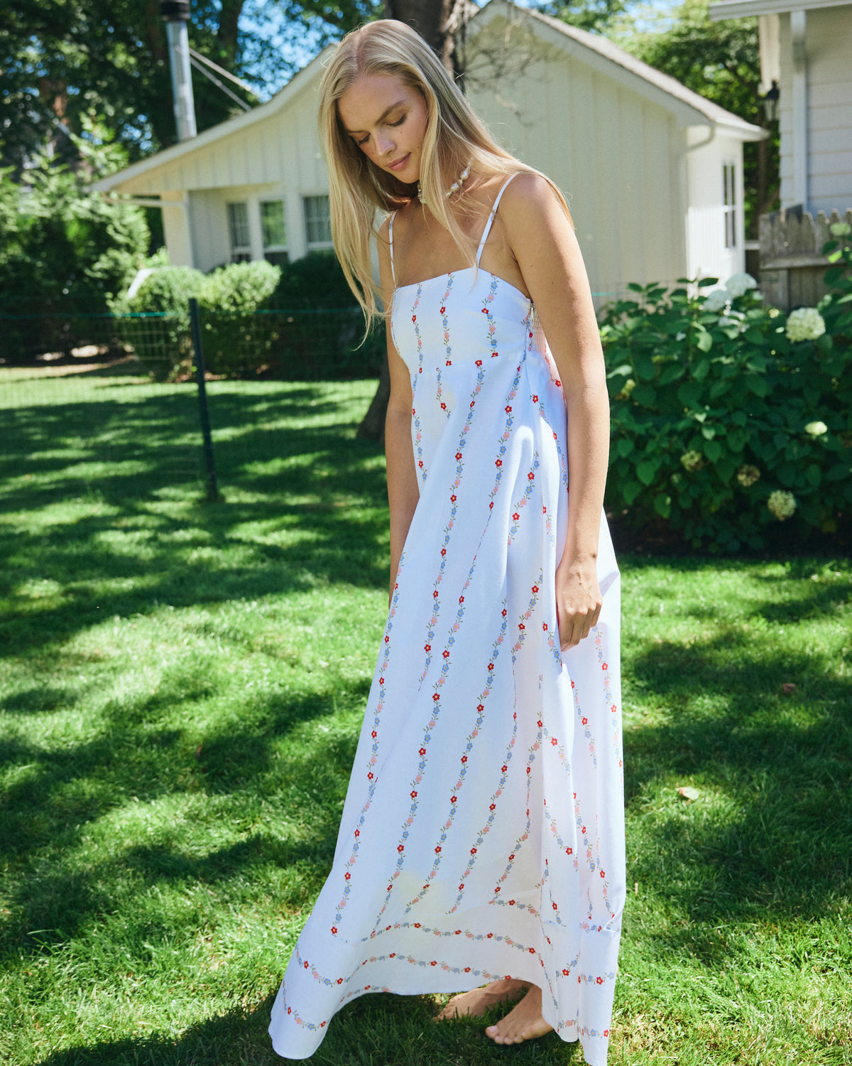 Maeve Dress Floral Stripe