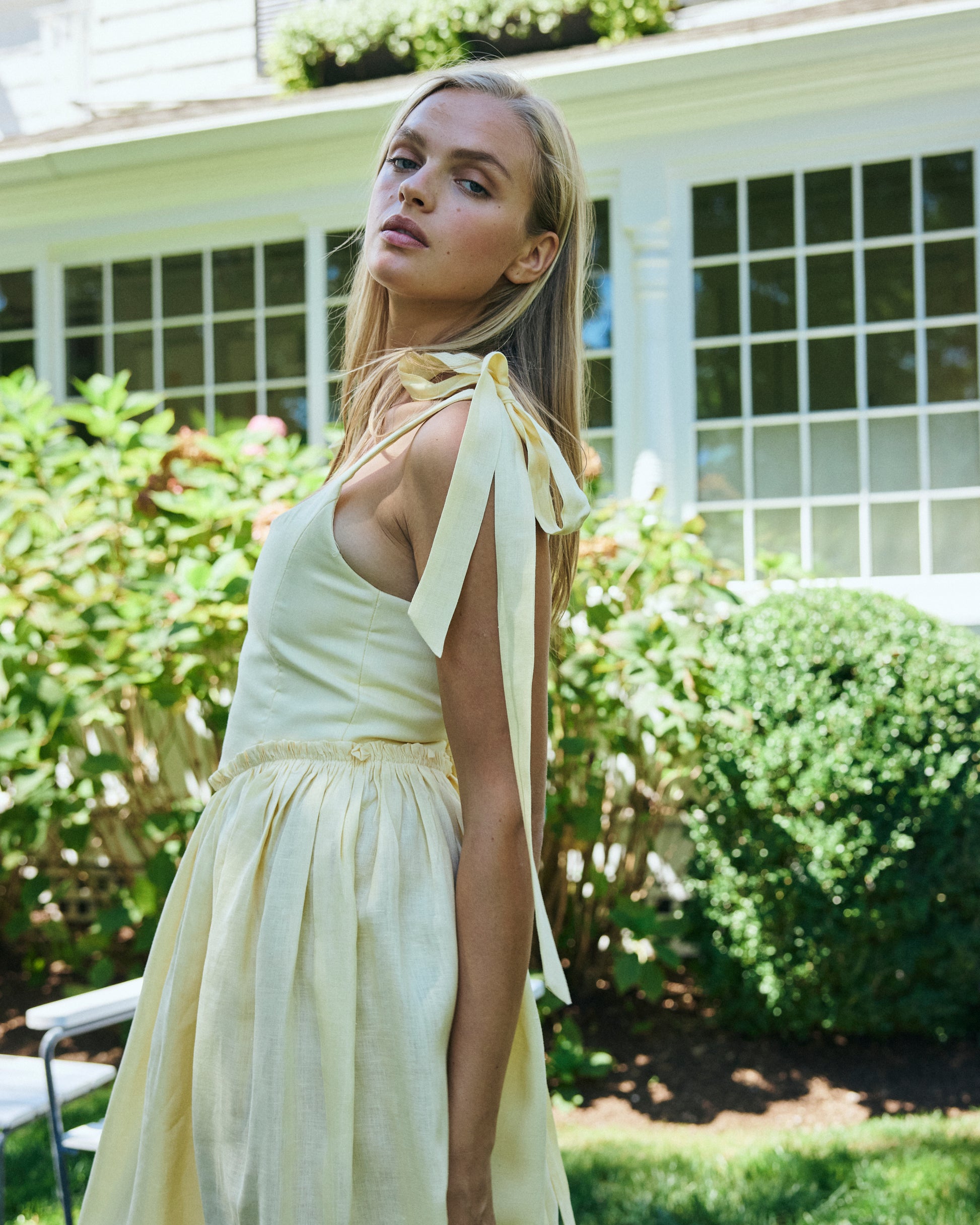 Marie Dress in Butter Yellow Louise New York Marie Dress in Butter Yellow Louise New York
