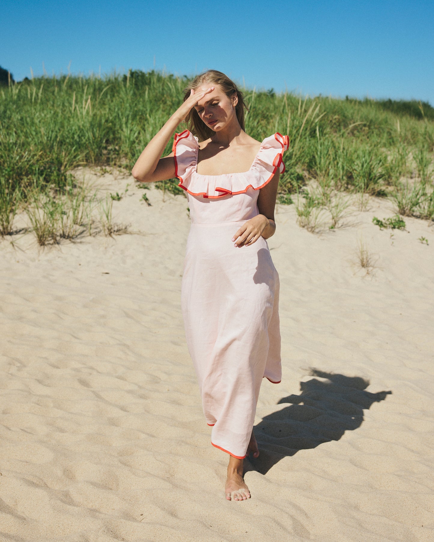 Parker Dress in Pink Sand – Louise New York Parker Dress in Pink Sand – Louise New York