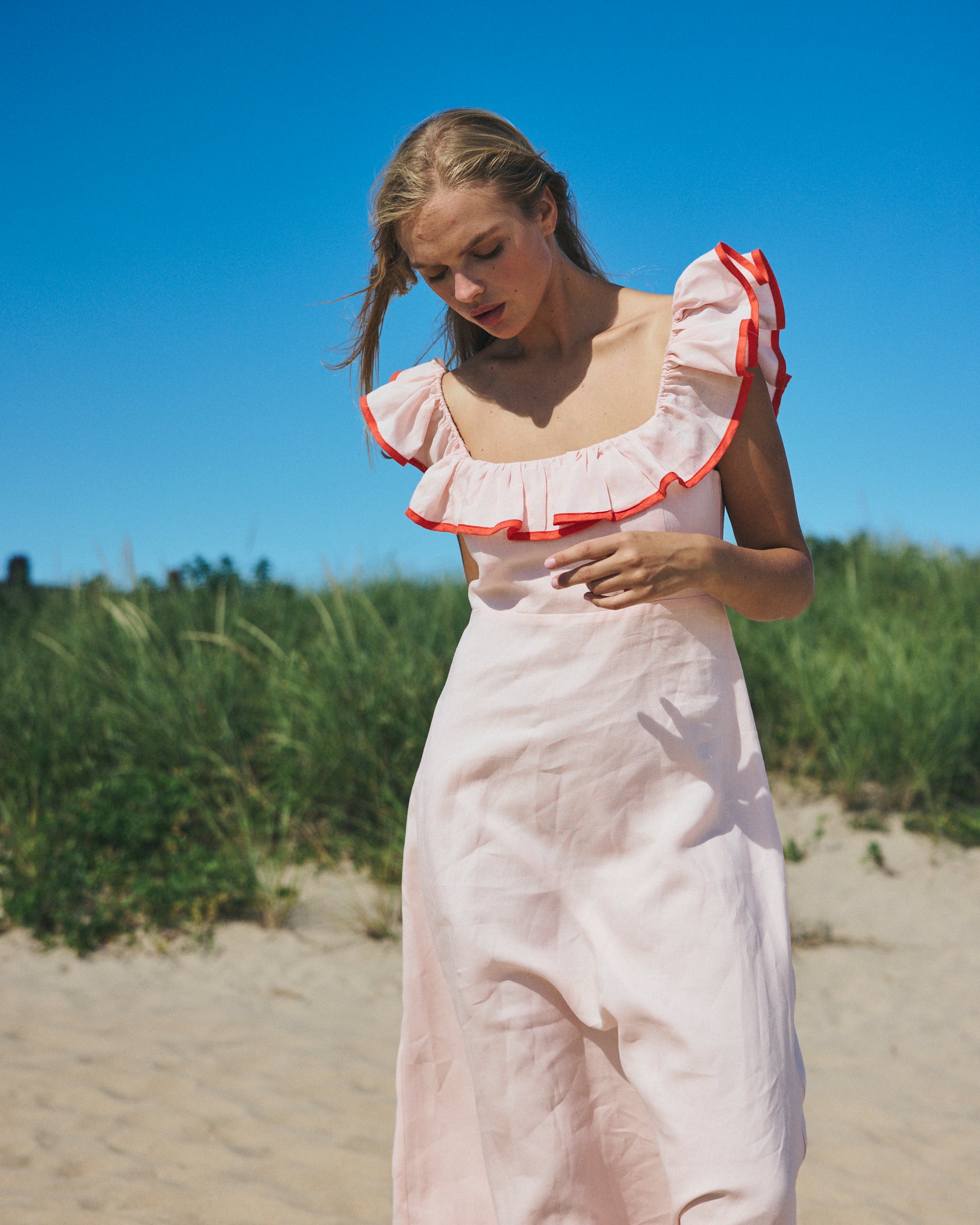 Parker Dress in Pink Sand – Louise New York Parker Dress in Pink Sand – Louise New York