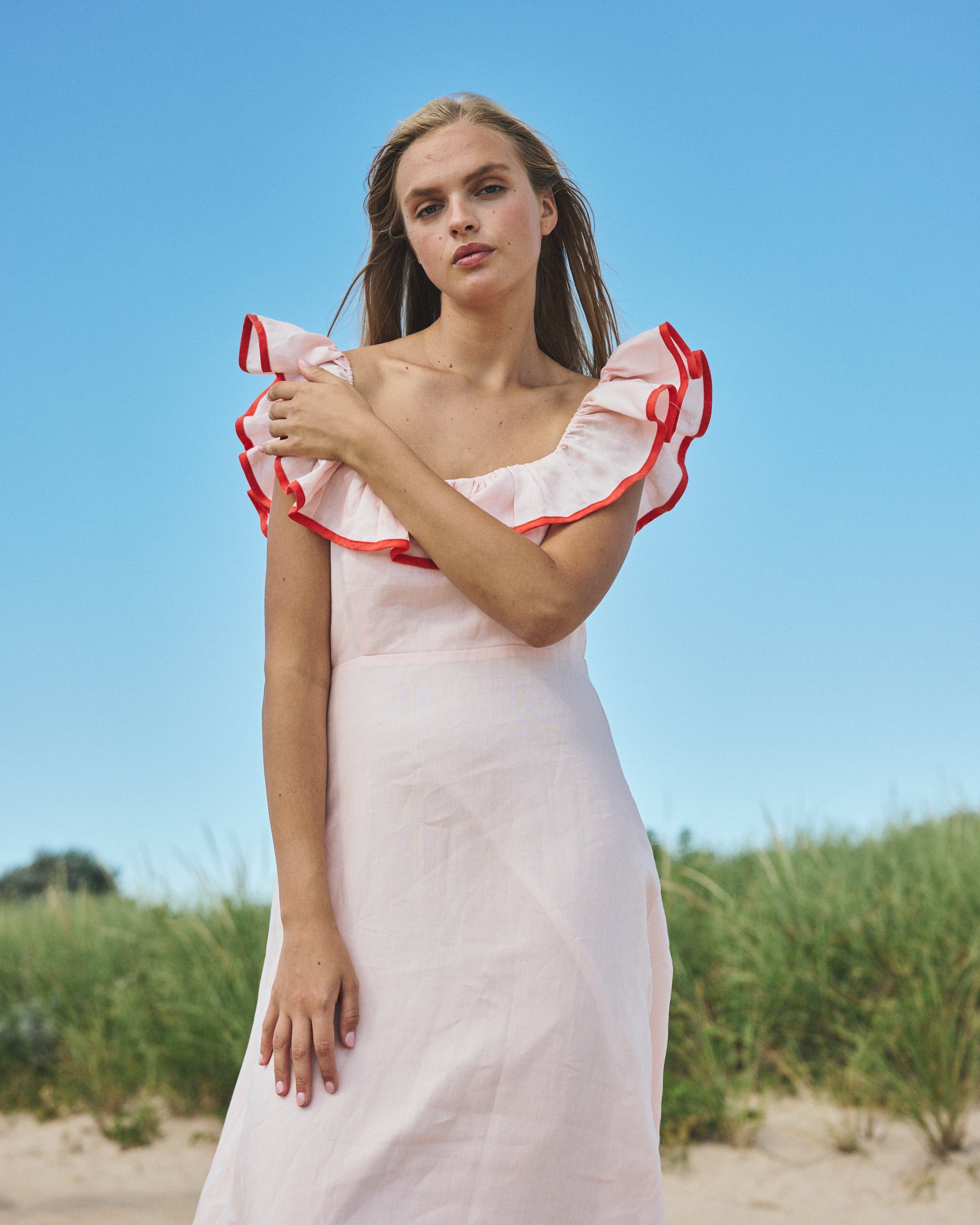 Parker Dress in Pink Sand – Louise New York Parker Dress in Pink Sand – Louise New York