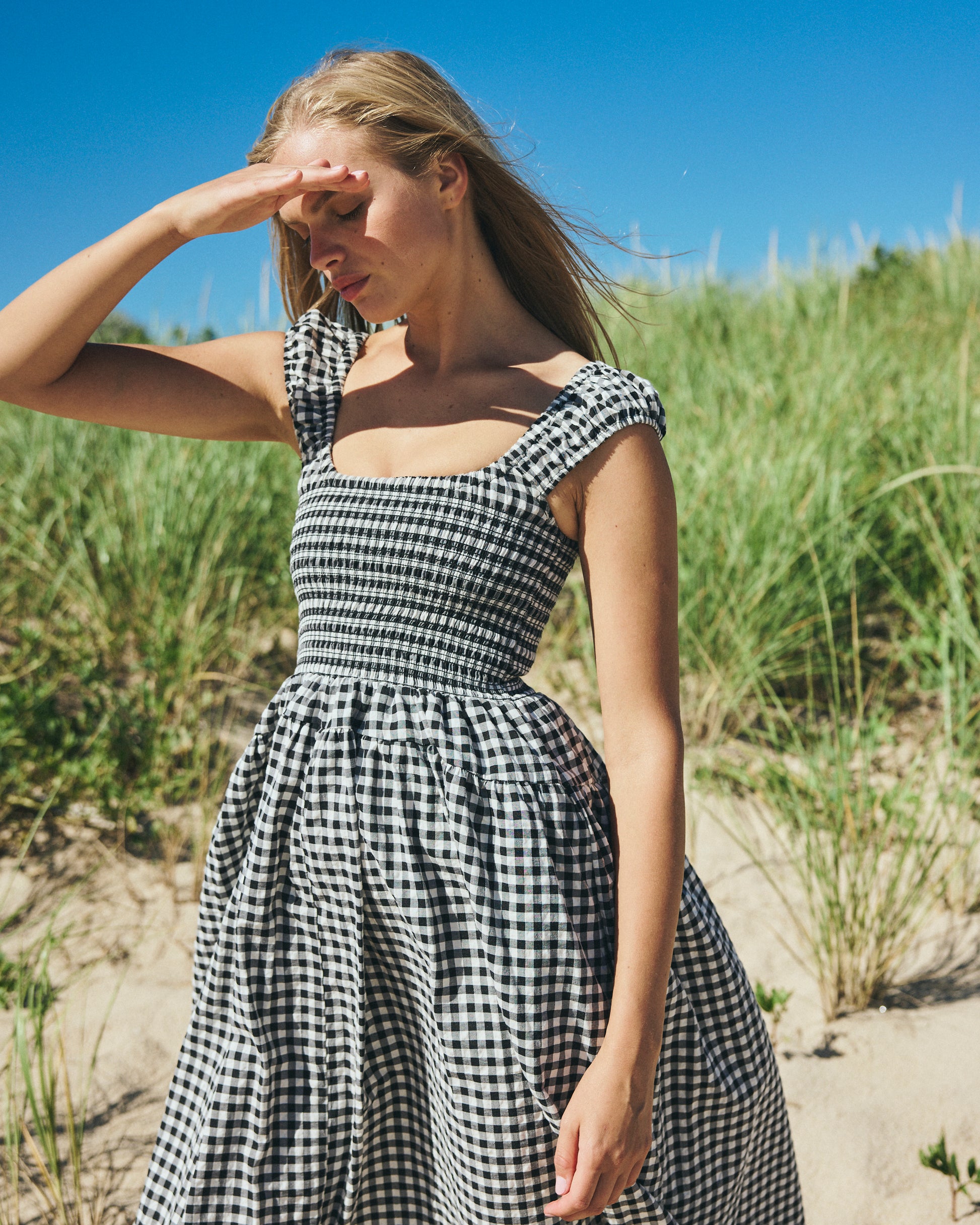 Poppy Dress in Black Gingham – Louise New York Poppy Dress in Black Gingham – Louise New York