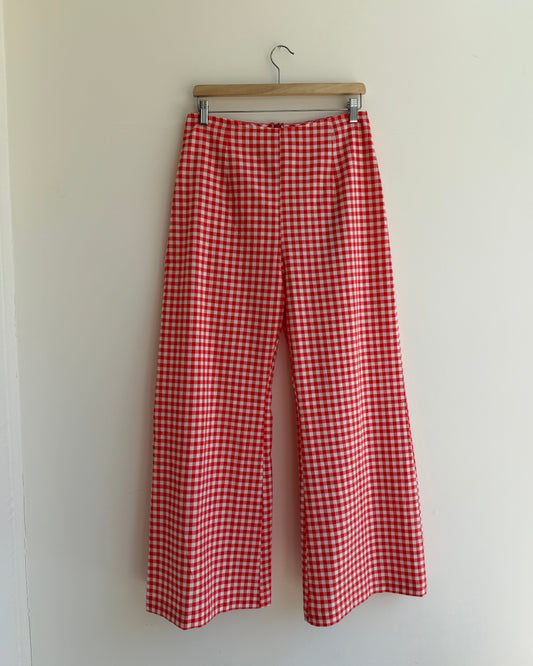 Libby Pant in Red Gingham