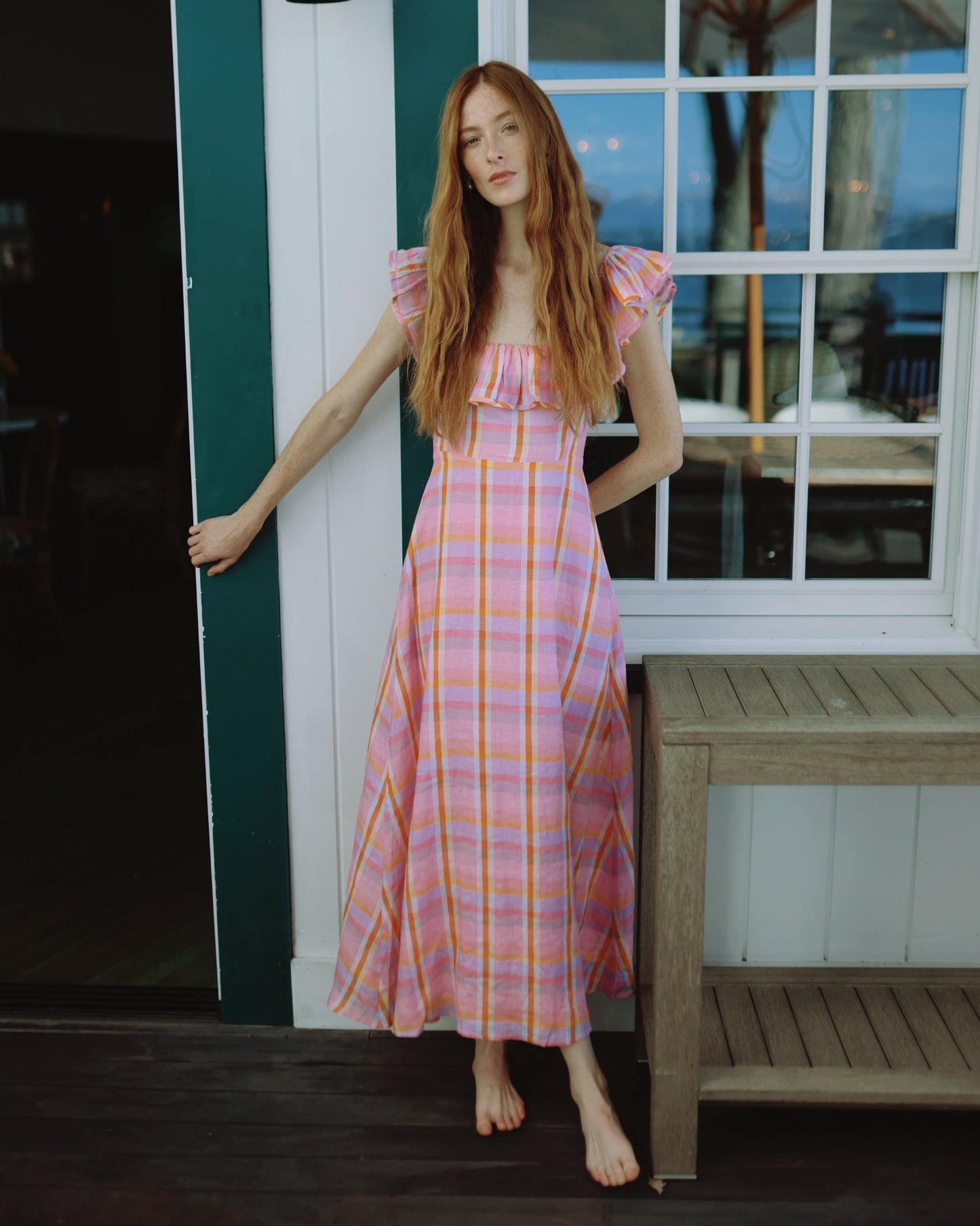 Parker Dress in Sherbet Plaid