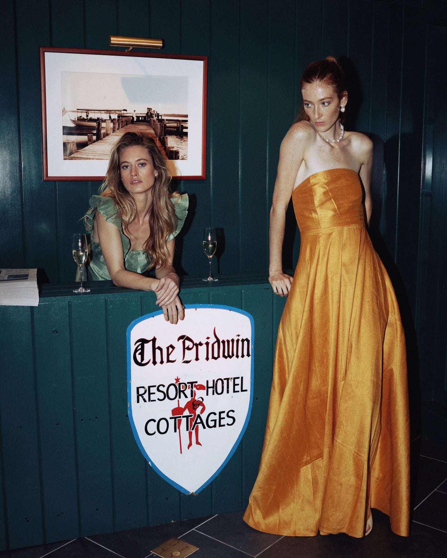 The Camille Dress in Sage