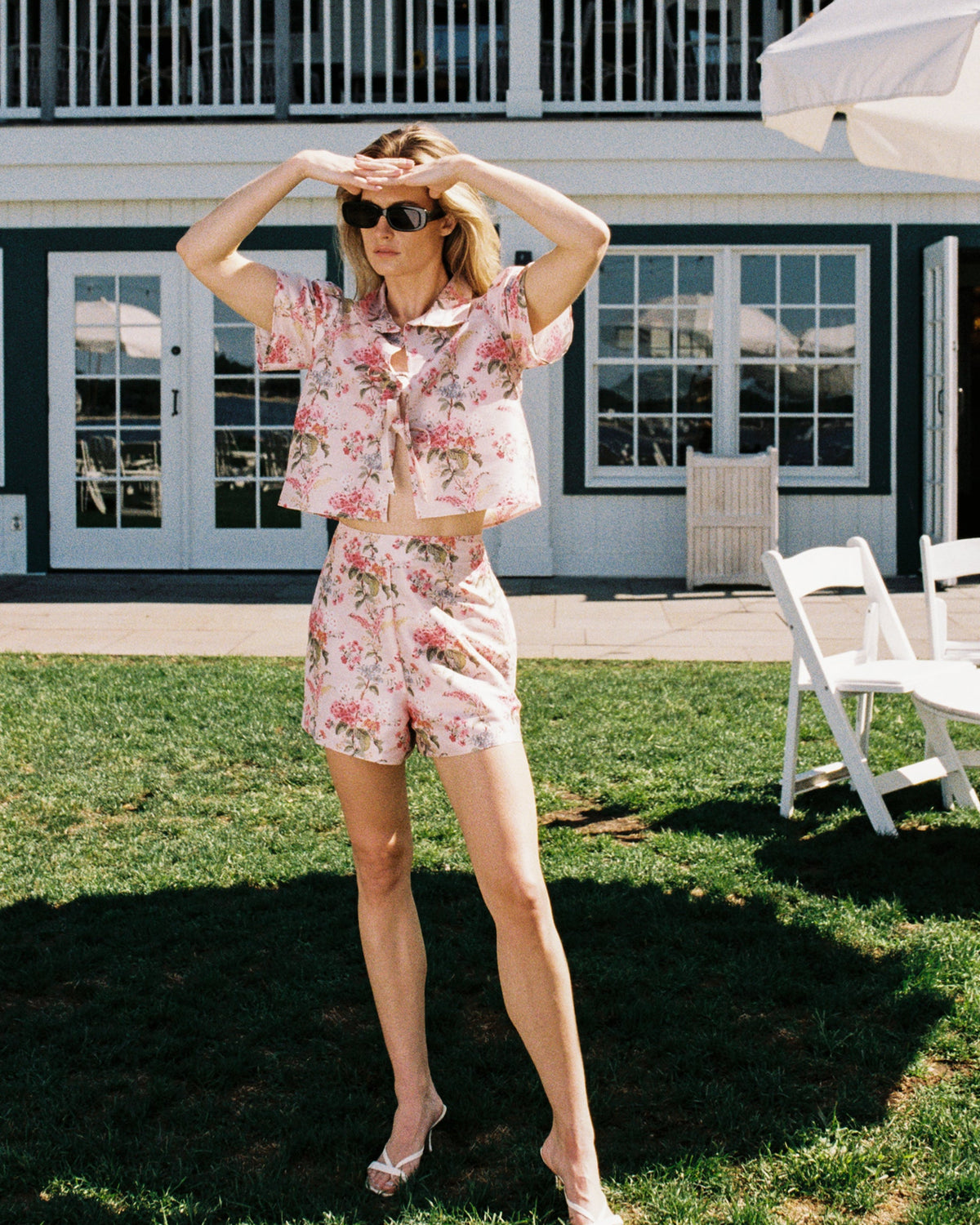 Olivia Short Blush Floral