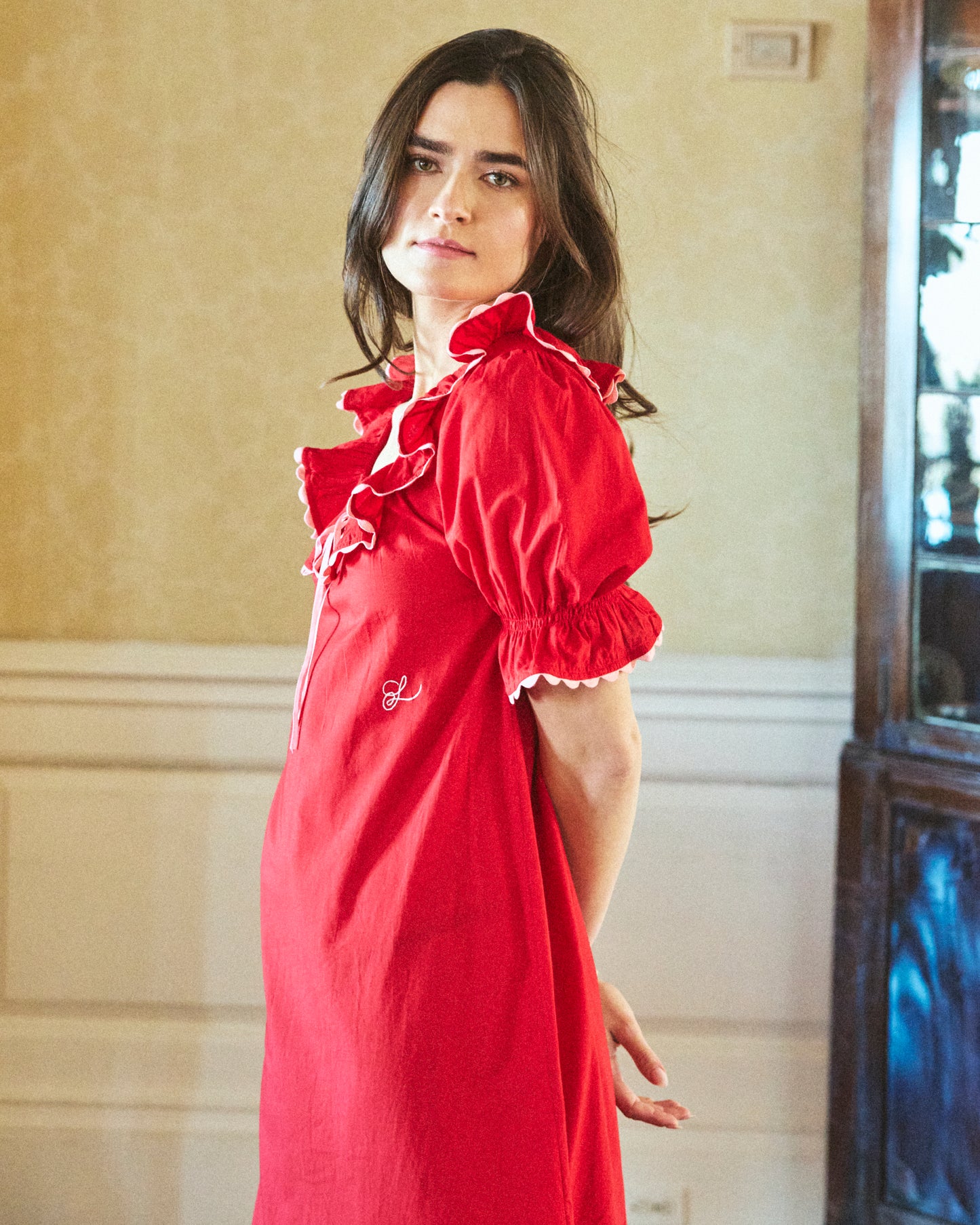 Victoria Dress in Rouge