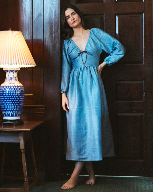 Eloise Dress in French Blue
