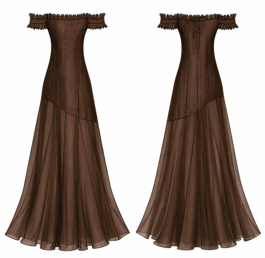 Arabella Gown in Cocoa