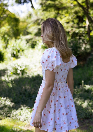 Chloe Mini Dress in Falling Flower