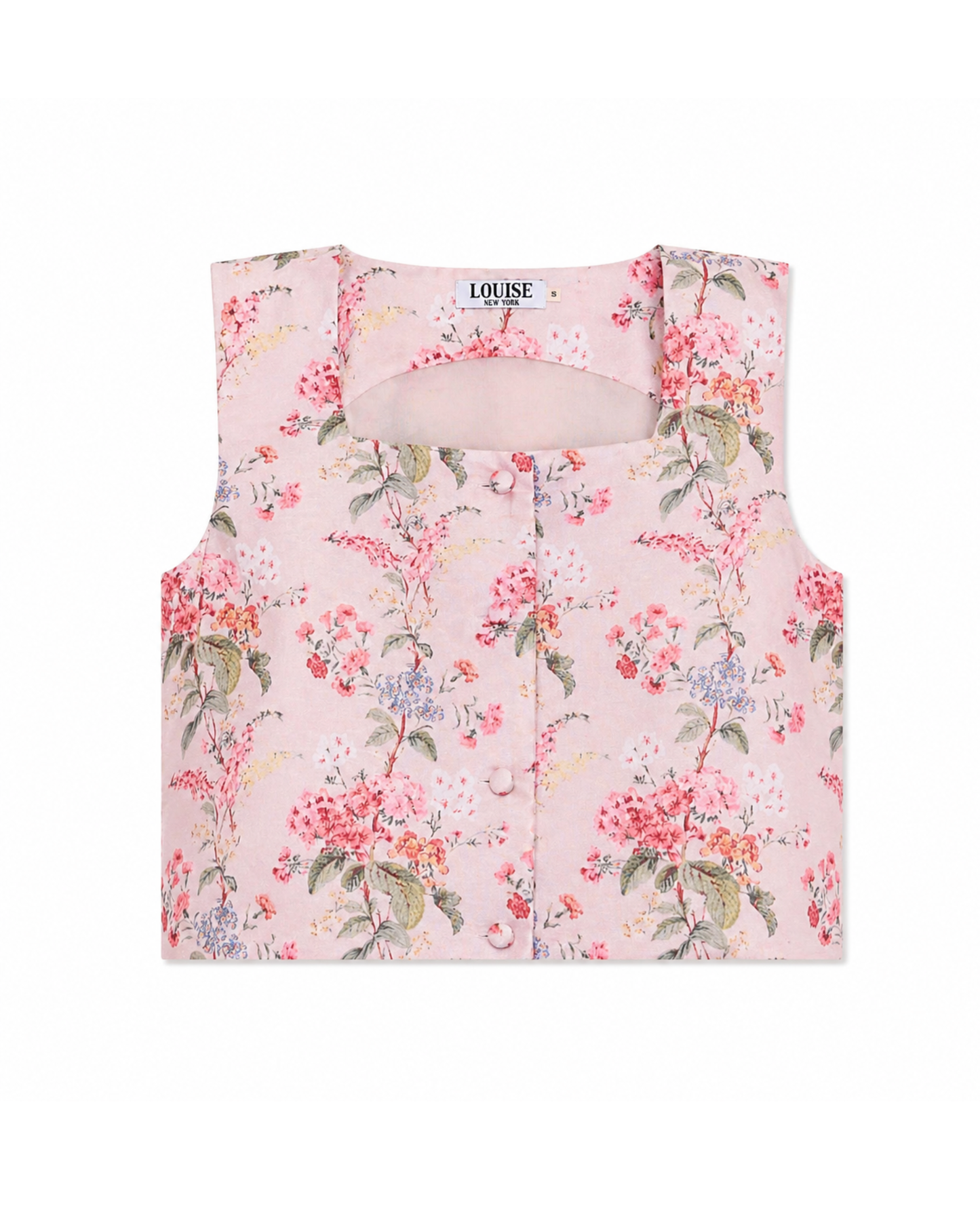 Rosie Top in Blush Floral
