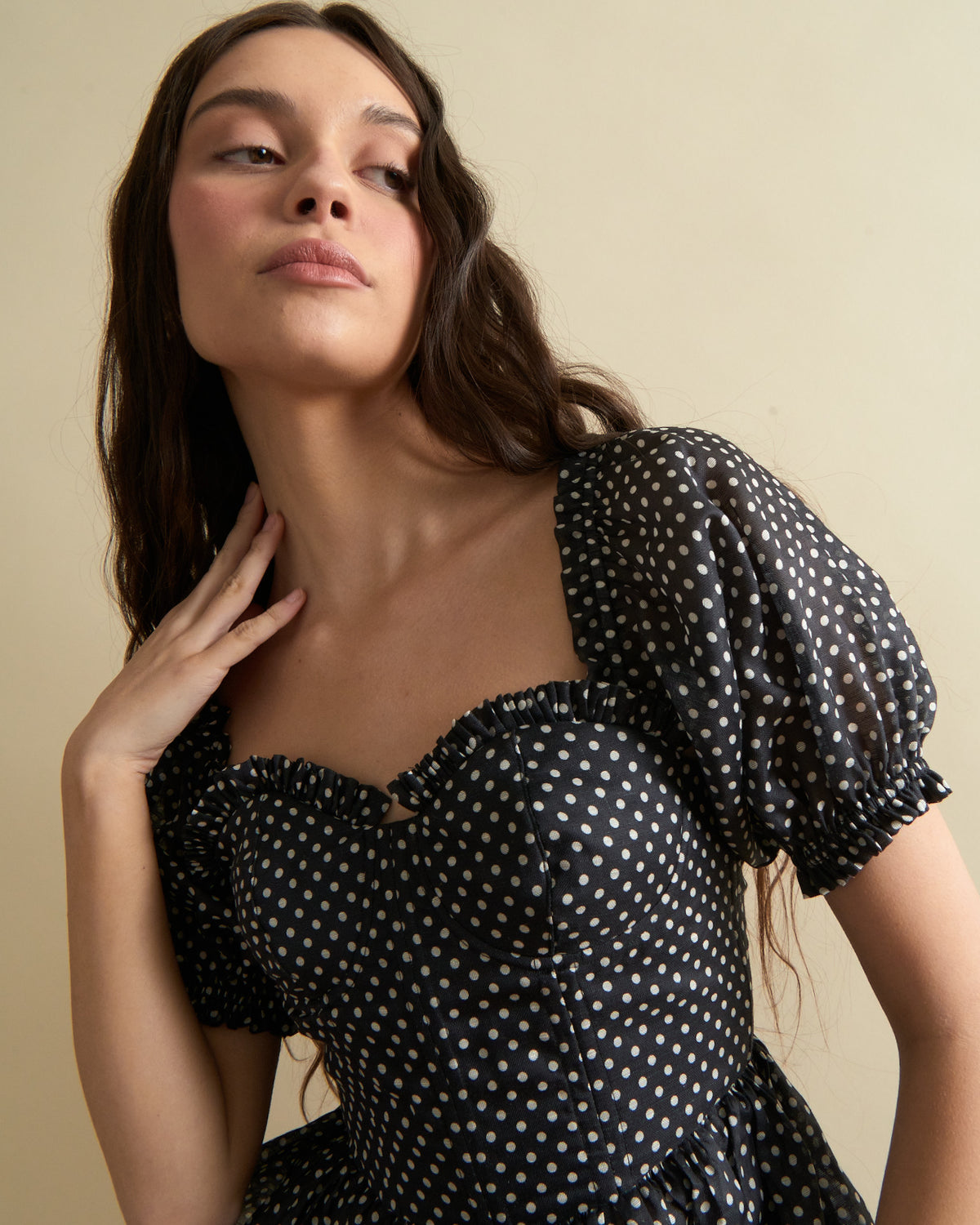 Charlotte Bustier Top Polka Dot