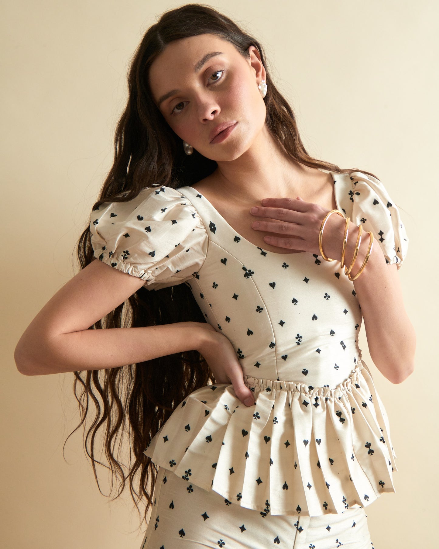 Eleanor Corset in Card Print