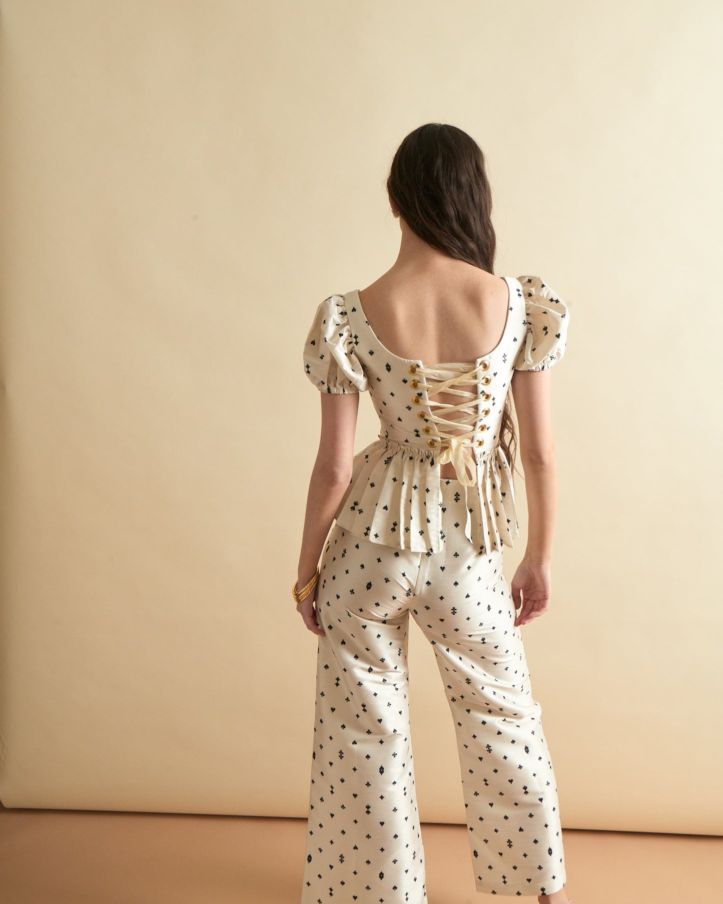 Libby Pant in Card Print