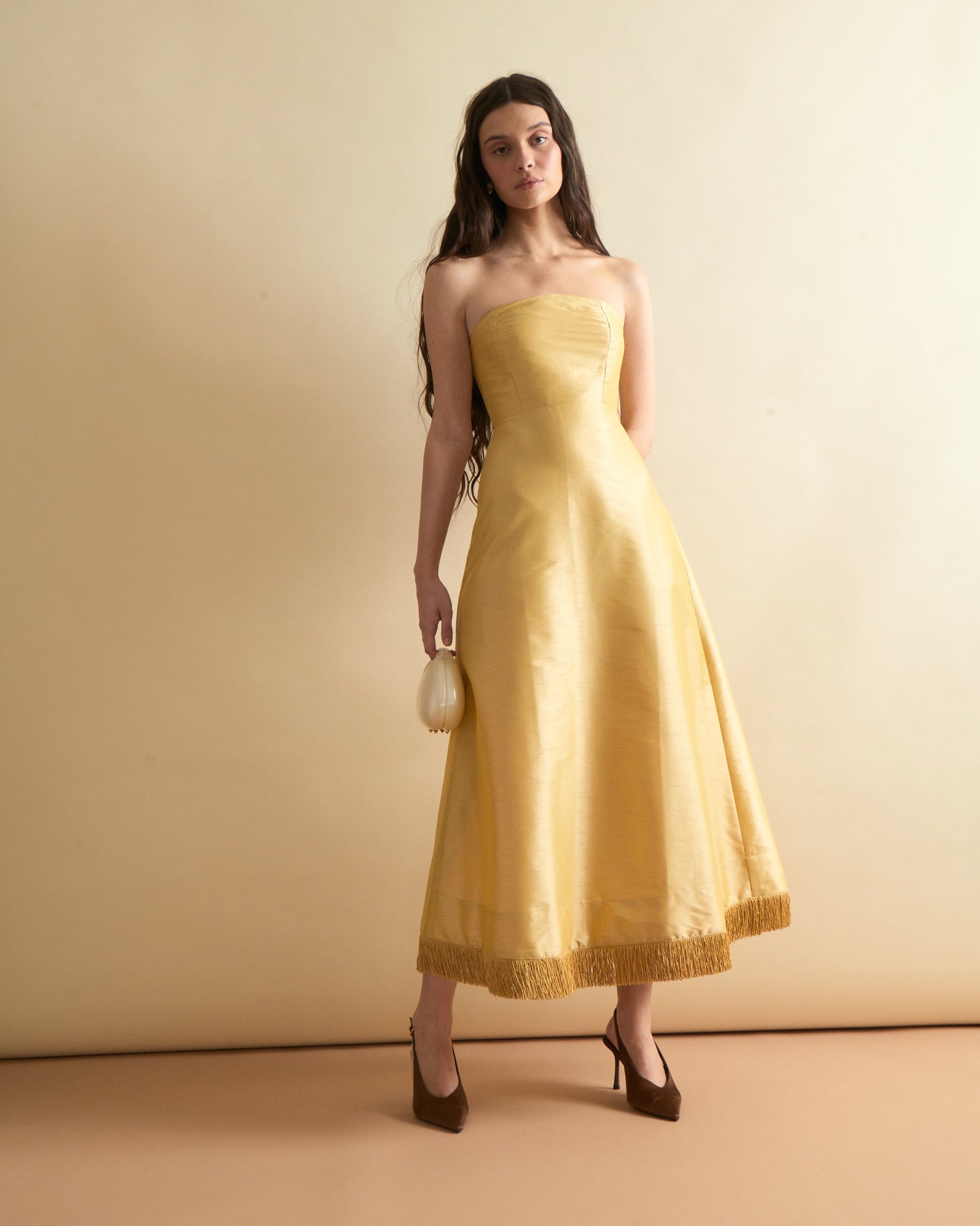 Katherine Dress in Lemon Yellow Louise New York Katherine Dress in Lemon Yellow Louise New York