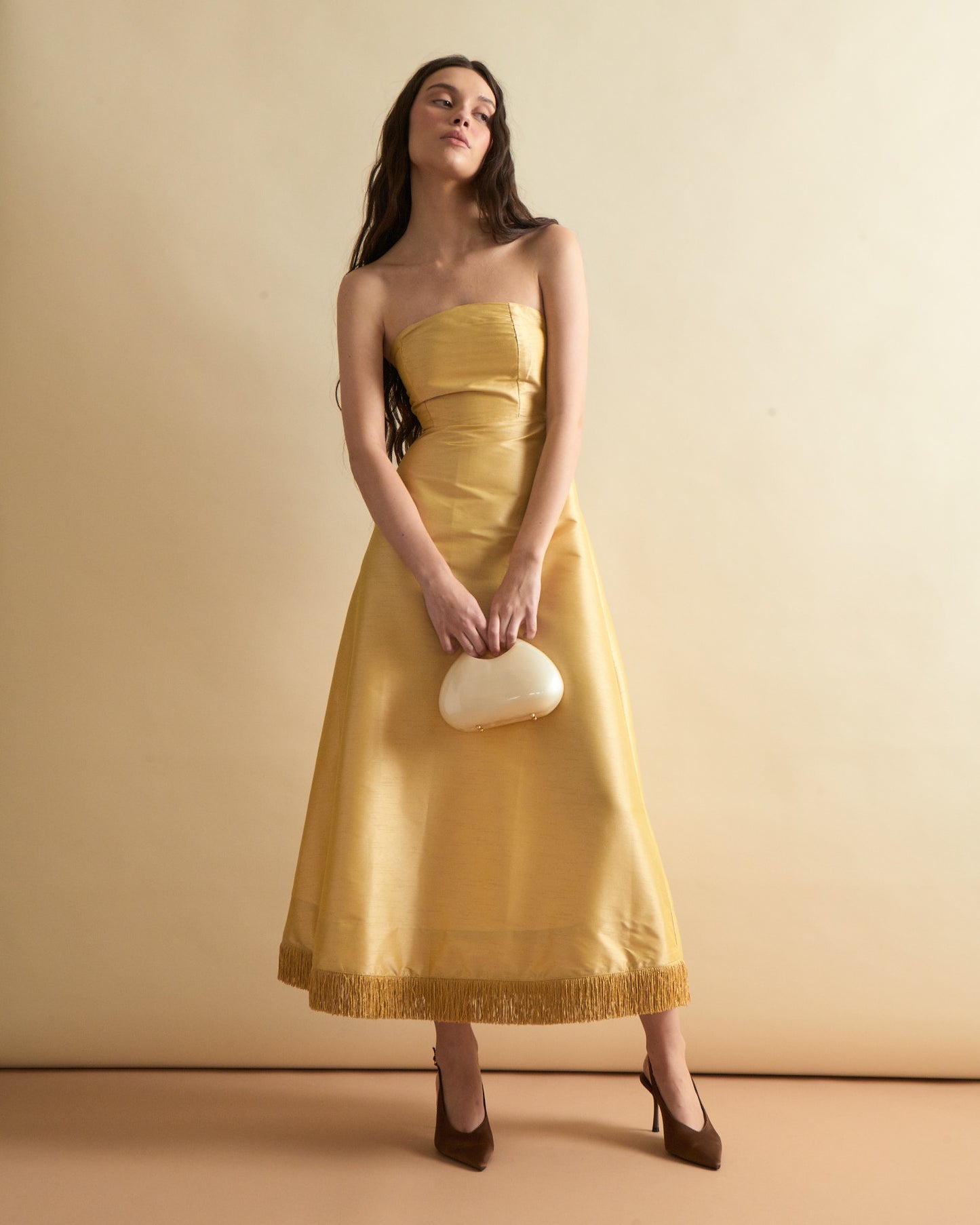 Katherine Dress in Lemon Yellow