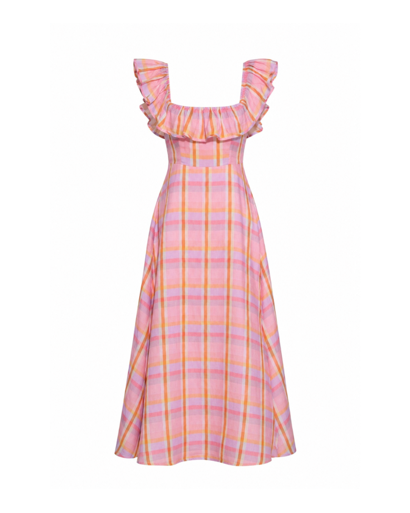 Parker Dress in Sherbet Plaid