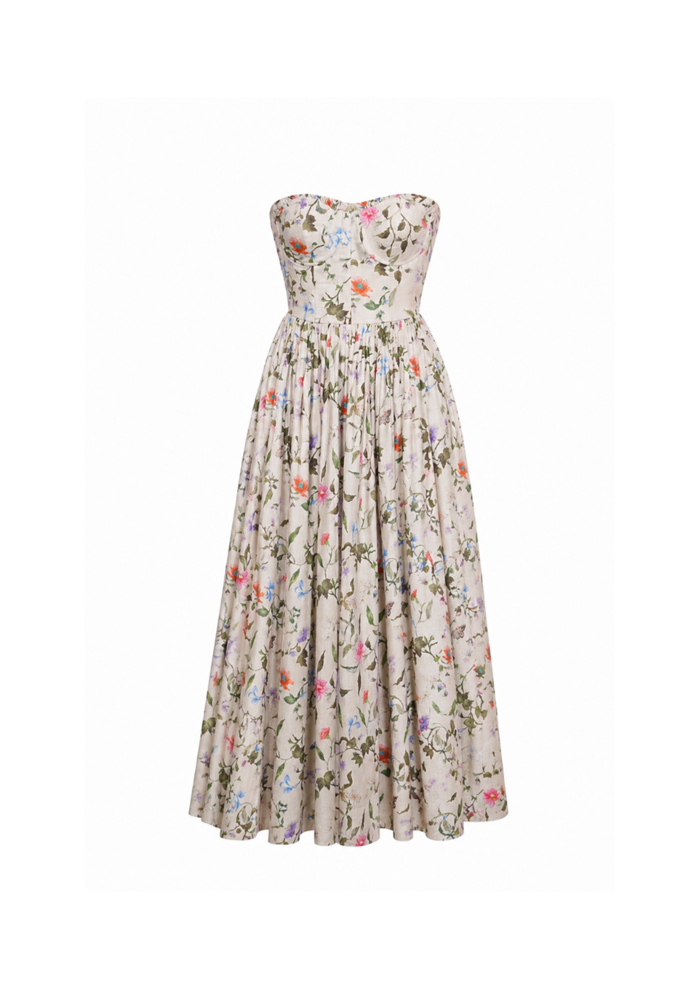 Charlotte Bustier Dress in Botanica