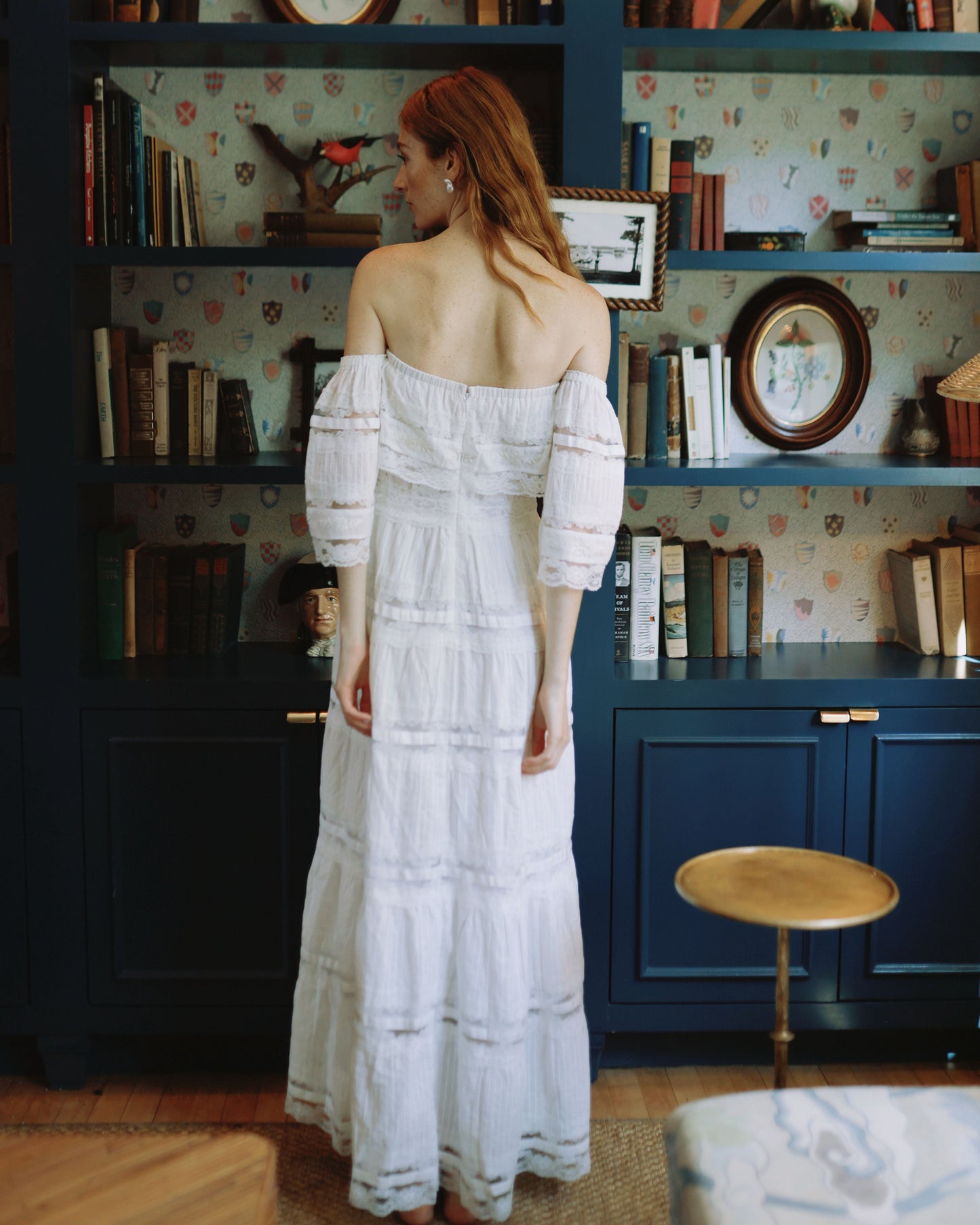 Celeste Dress in White Lace