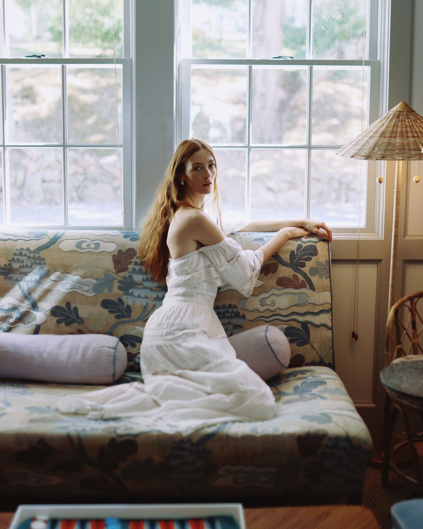 Celeste Dress in White Lace