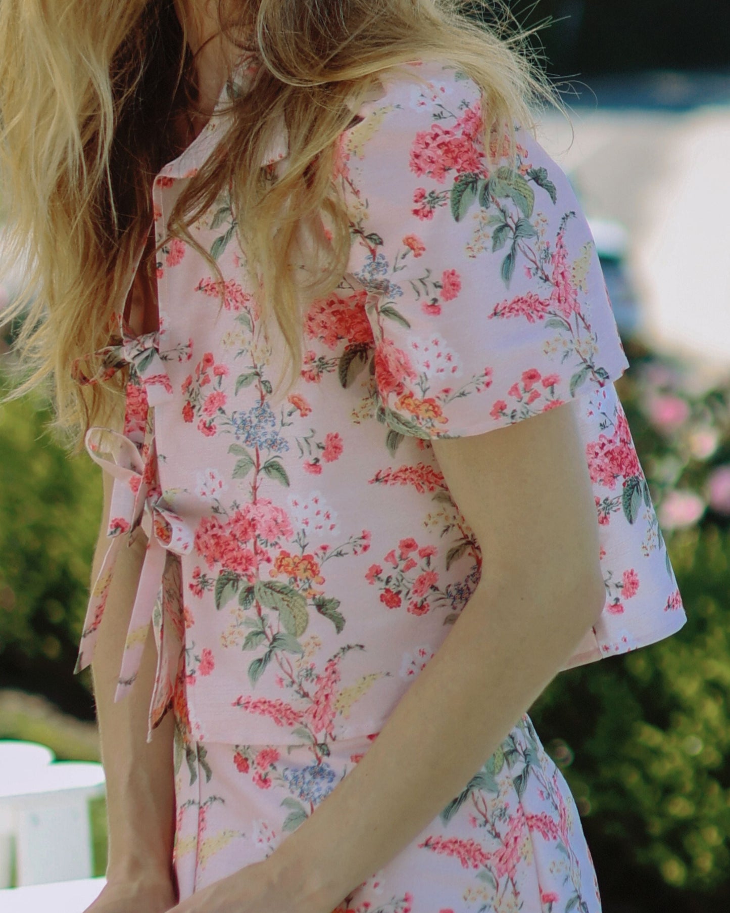 Cadence Top in Blush Floral