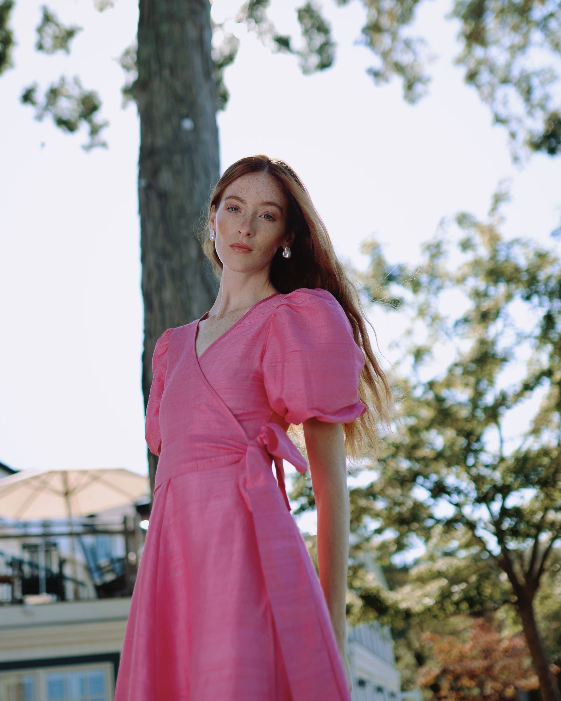 Kate Maxi Dress in Bougainvillea – Louise New York