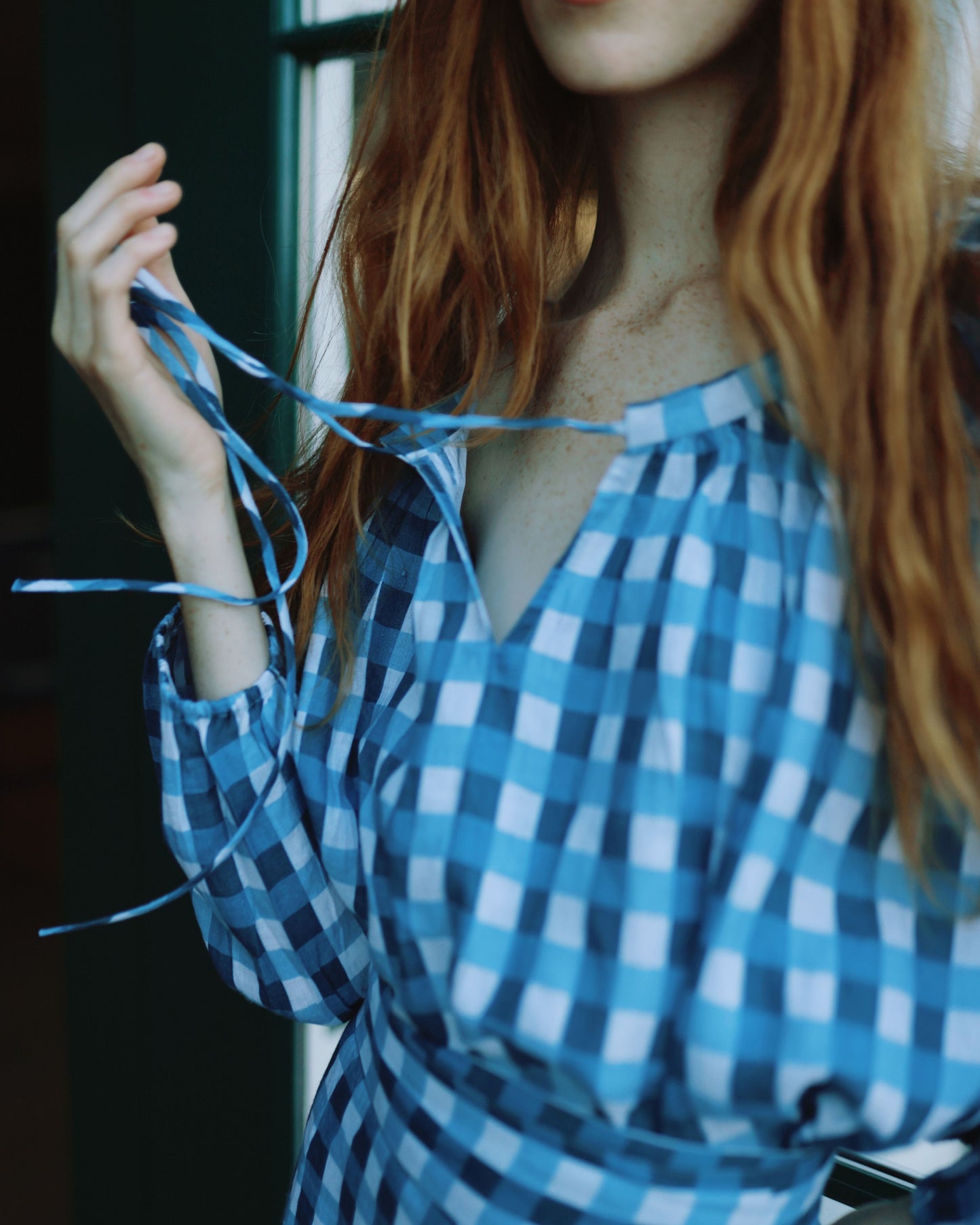 Lauren Blouse in Cape Gingham