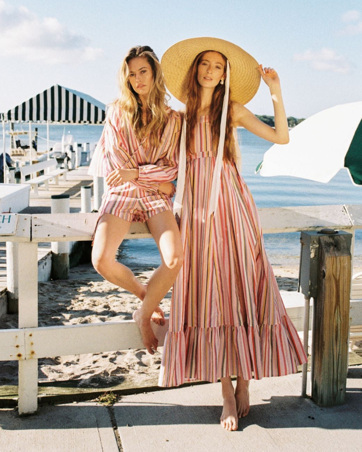 Georgia Dress in Multi Stripe – Louise New York