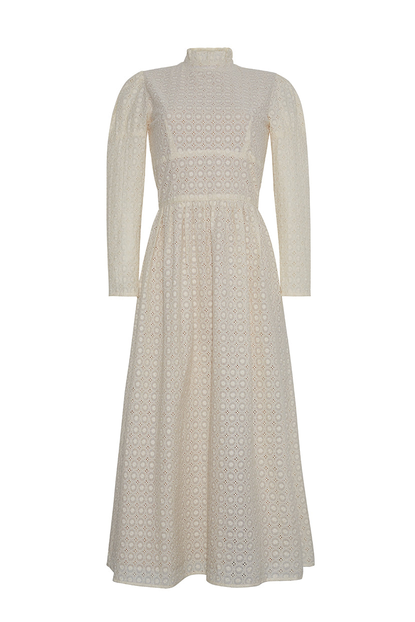 Dutton Dress in Ivory Lace