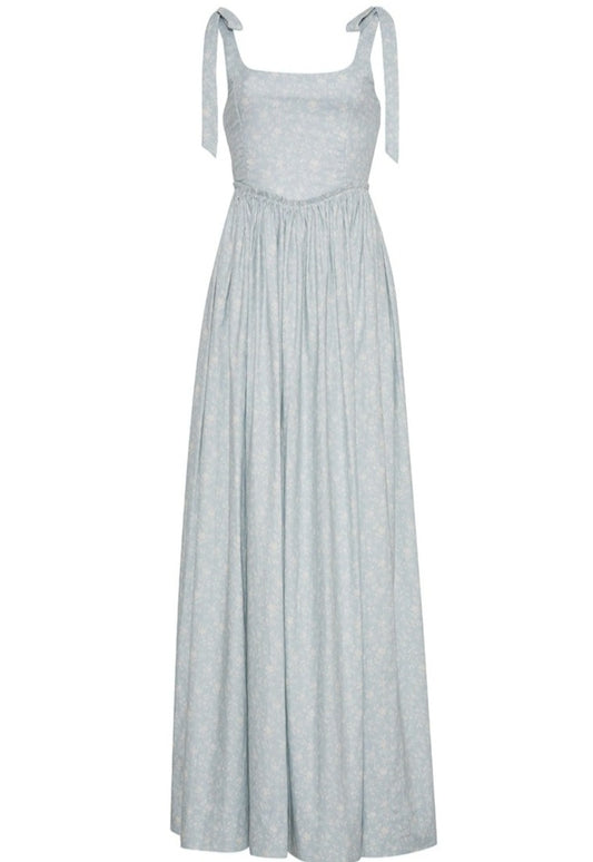 The Marie Dress in Blue English Floral