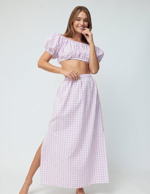The Stella Set in Blush Gingham