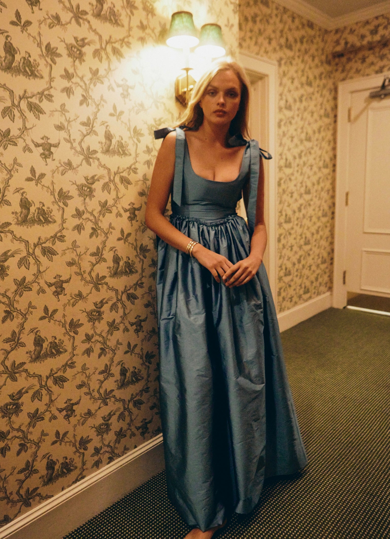 Marie Dress in Azure Blue Louise New York Marie Dress in Azure Blue Louise New York